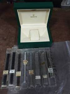 lot 10 image: Rolex Watch Box & Assorted Watch Bands
