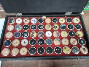 lot 16 image: 15x9 Display Box Of Assorted Gemstones