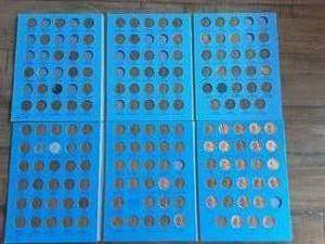 lot 41 image: Lincoln Set Coin Album 1909-1958 (Nearly Full Set)