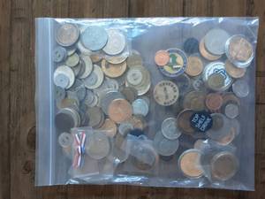 lot 57 image: Large Lot Of US & Foreign Coins & Tokens