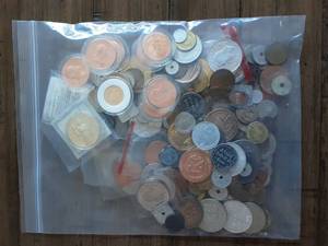 lot 58 image: Large Lot Of Mostly Foreign Coins & Tokens