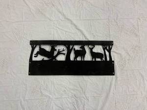 lot 150 image: Metal Deer Scene Wall Decor