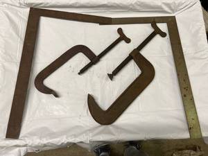 lot 157 image: 2 Large Clamps & 2 Squares