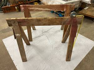 lot 175 image: 2 Large Saw Horses