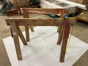 lot 176 image: 2 Large Saw Horses