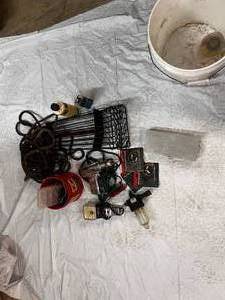 lot 63 image: Dwell-Tach Tester, Thermocouple,Chimney Cleaner,Oils