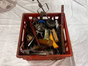 lot 64 image: Crate Full of Hand Tools & More