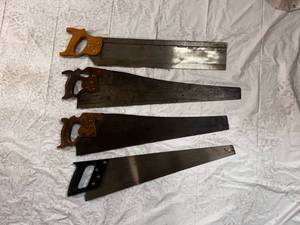 lot 66 image: 4 Hand Saws