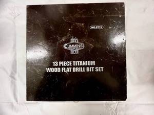 lot 99 image: 13 Piece Titanium Wood Flat Drill Bit Set
