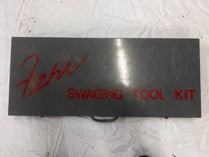 lot 109 image: Metal Fehr Swagging Tool Kit Box