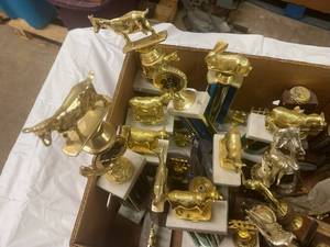 lot 119 image: Box Full of Trophies