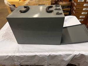 lot 139 image: 2 handled Metal Storage Box Front Opening