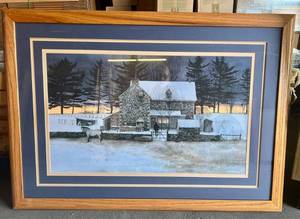 lot 209 image: Beautifully Matted & Framed Painting