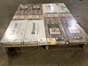 lot 46 image: Lot of Lifeproof Ashland Valley 6 MIL x Multi-Width x 48 in. L Click Lock Waterproof Luxury Vinyl Plank Flooring (19.5 sqftcase)   Customer Returns See Pictures