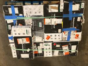 lot 9 image: 6 Boxes of A&A Surfaces Calacatta Skov 12 MIL x 12 in. W x 24 in. L Click Lock Waterproof Vinyl Tile Flooring (19.4 sqftcase)   Customer Returns See Pictures