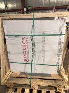 lot 11 image: 4 Pcs of ONI WHITE SUPER POLISHED RECT. 120cm X120cm  - PYTKA GRESOWA