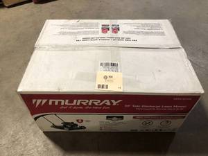 lot 13 image: Murray 20 in. 125 cc Briggs & Stratton Walk Behind Gas Push Lawn Mower with 4 Wheel Height Adjustment and Prime N Pull Start   Customer Returns See Pictures