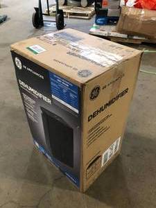 lot 20 image: GE 50 pt. Dehumidifier for Basement, Garage or Wet Rooms up to 4500 sq. ft. in Black, Three Fan Speeds  Customer Returns See Pictures