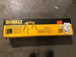 lot 30 image: DEWALT 15.4 lbs. Heavy Duty Work Stand with Miter Saw Mounting Brackets   Customer Returns See Pictures