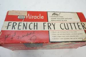 lot 17 image: Vintage French Fry Cutter