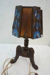 lot 93 image: Darkwood Table Lamp