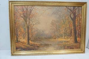 lot 130 image: Robert Wood Framed Painting