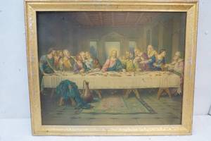 lot 135 image: Vintage Picture of The Last Supper