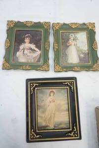 lot 155 image: 2 Vintage Small Miss Murray Painting