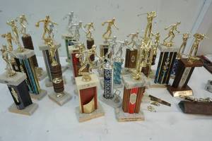 lot 231 image: Variety of Bowling Trophies
