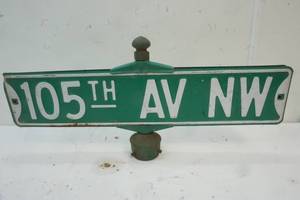 lot 279 image: Street Sign 105th AV. NW