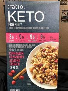 lot 10 image: Ratio Cinnamon Cran Almond Crunch cereal 6 boxes Best By 11152023
