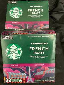 lot 75 image: Starbucks K cups 2 boxes 32 each box Best By 10122023