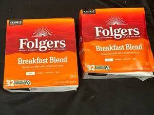 lot 82 image: Flogers Coffee K Cups 2 boxes 32 each Best By 05272024