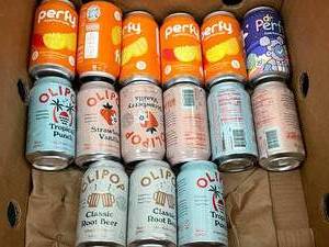 lot 136 image: Probiotic Soda Pop Variety 15 cans
