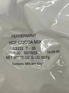 lot 216 image: Peppermint Hot Cocoa Mix 6 bags Best By 02102025