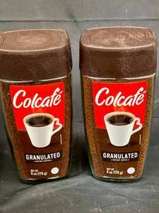 lot 252 image: Colcafe Instant coffee 2 big Jars Best By 022025