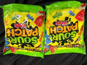 lot 612 image: Sour Patch Kids 2 X 1lb bags Best By 12162023