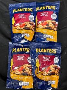 lot 761 image: Planters Trail Mix 4 bags Best By 10282023