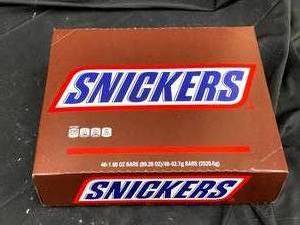 lot 870 image: Box of 48 Snickers Bars Best By 032024