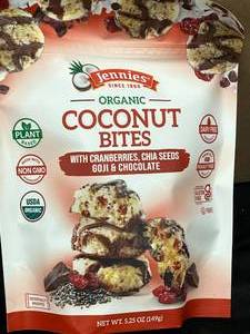 lot 171 image: Goji Bites Organic coconut 4 bags 5.25 Oz Best By 12062023