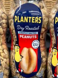 lot 299 image: Planters Dry Roasted Peanuts 3X 16oz bottles Best By 12292023