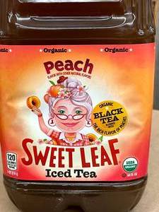 lot 131 image: Sweet Leaf Iced Tea Peach 8 X 64 oz bottles Best By 08042021