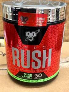 lot 161 image: Endo Rush Pre Workout powder Sour Candy Flavor 6 Tubs Best By 102023