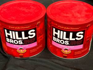 lot 286 image: Hills Brothers Donut shop coffee 2 Tins Best By 05052023