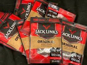 lot 289 image: Jack Links Original 8 bags
