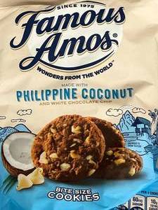 lot 295 image: Famous Amos Coconut White Choc Cookies 3 bags Best By 03182024