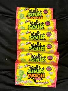 lot 429 image: Sour Patch Kids Watermelon 6 boxes Best By 11282023