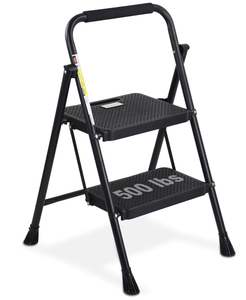 lot 130 image: HBTower 2 Step Ladder, Folding Step Stool with Wide Anti-Slip Pedal