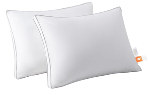 lot 132 image: LOT OF 2 Goose Down Pillow for Side Sleepers