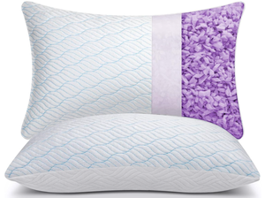 lot 165 image: LOT OF 2 Cooling Shredded Memory Foam Pillows for Sleeping